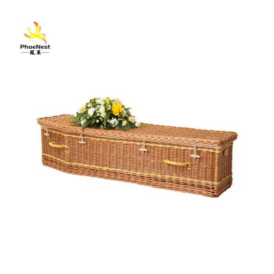 China Eco Friendly Wicker Caskets and European Style Caskets from Eco-Friendly.Stocked for sale