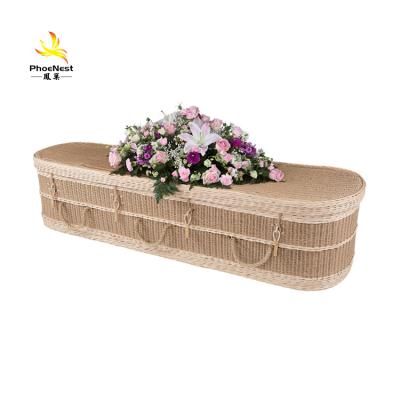 China Eco-Friendly.Stocked Low Price Hot Sale American Style Casket Supplies Funeral Supplies Wicker Caskets Customized Size European Style 6 Handles for sale