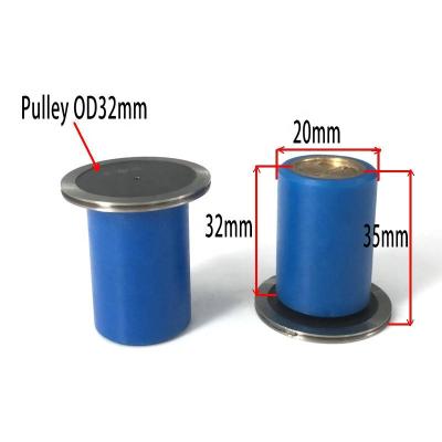 China For CNC EDM Machine Wire Cut Brass Parts Seat Pulley Roller Assembly 020 OD20* Length 35mm for sale