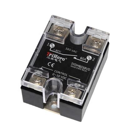 China Phase Angle 60A Sealed Control SSR Relay 0-10v Oven Heater Stove Use Power RegulatorSolid State Relay Voltage Regulator Power Regulator for sale