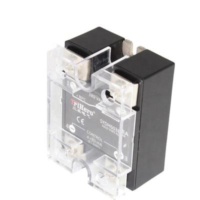 China 60A SSR Relay 4-20mA 60A Sealed Solid State Relay SSR-60LA Power Controller Proportional Coating SSVR for sale