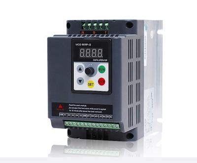 China 0.75KW 220V 2 VFD 150*115*150 Frequency Inverter Delta VCO PUNCH for sale