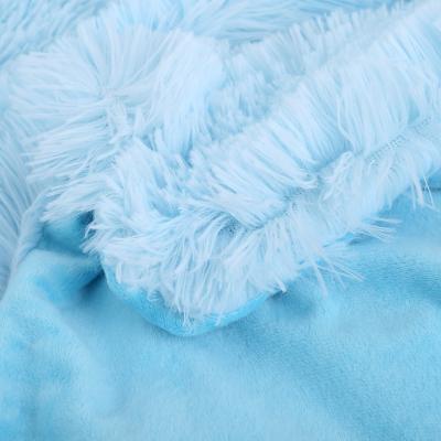 China 2021 Anti-static Luxury Tiles For Home Decor Faux Fur Blanket Mink Tile Throw for sale