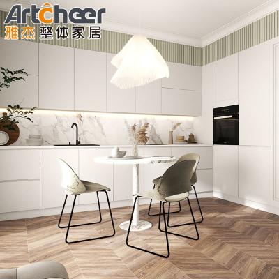 China Ethiopian Kitchen Cabinet Set Modern Wood Home Furniture Design with Customized Color for sale