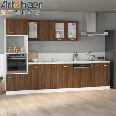 China Particle Board Kitchen Cabinets in Industrial Style with Artificial Quartz Countertop for sale