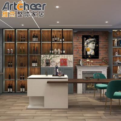 Cina Customized Color Kitchen Furniture Cabinets with Solid Shaker Design and Modern Style in vendita