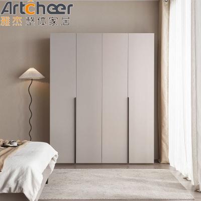 China Muebles de dormitorio Modernos armario gris claro Diseño de armario con ropa colgador y dos puertas en venta