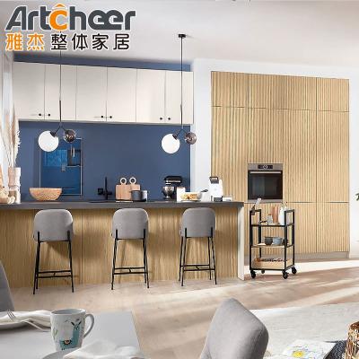 China European Style Birch Wood Wall Hanging Kitchen Cabinet for Modular Kitchen Furniture for sale