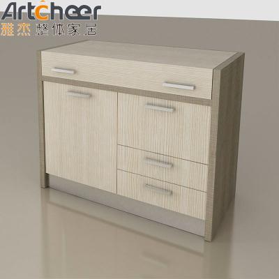 China Modern Style E0 Material Grade Customize Pvc Ready Made Small Mini Set Kitchen Cabinet for sale