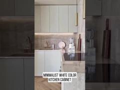 Minimalist white door kitchen cabinet