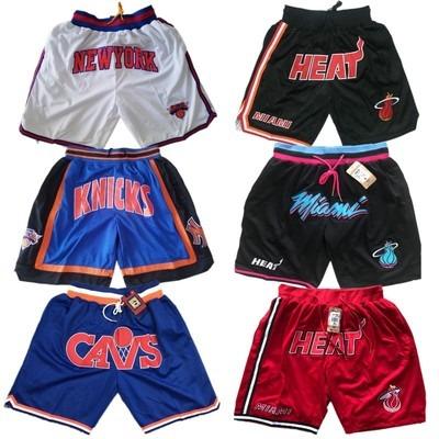 China Wholesale NBAA Breathable New Teams Breathable Jordan Shorts Chicago Embroidered Bulls Pocket Basketball Shorts for sale