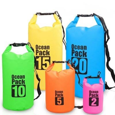 China Waterproof Ultralight Portable Outdoor Travel Hike Travel Outdoor Camping Rafting Waterproof Boating PVC Ocean Pack Dry Bag for sale