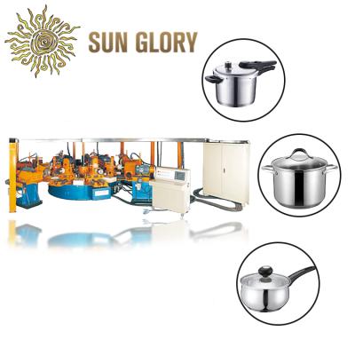 China Factory Custom Automatic Coarse Polishing Machine Cookware Set for Stainless Steel China Automatic Coarse, Fine Triple and Finish Polishing CN; GUA for sale