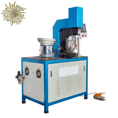 China Metal cookware selling well aluminum cookware handle riveter handle high quality hydraulic riveting machine for sale