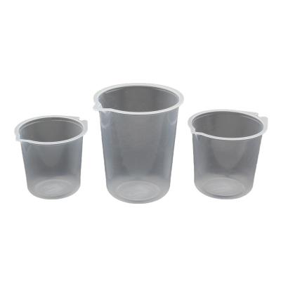 China Food grade single wall customized raw materials printed pp various specifications plastic measuring cup for coffee wholesale for sale