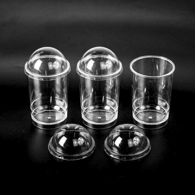 China Food Grade Factory Direct Selling Disposable Plastic Dessert Cups Clear Ice Cream Cup With Lids Frozen Refrigerate Supermarket for sale