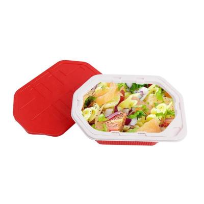 China Food Grade Raw Materials Disposable Food Containers Partially Customized To Take Out Plastic Disposable Lunch Box Microwave Oven for sale