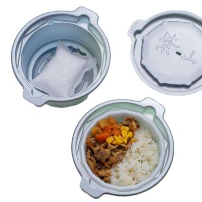 China Free Sample Popular Portable Disposable Food Cater Boxes Disposable Plastic Self Heating Hot Pot Container For Food Packaging for sale