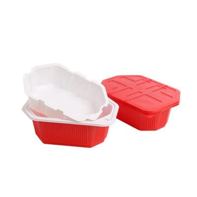 China Customized Disposable Plastic PS PP Lunch Food Container Bento Lunch Box And Food Warmer Bento Lunch Box for sale