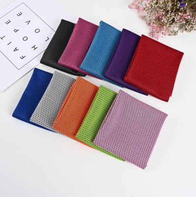 China Sustainable Wholesale Custom Microfiber Sports Gym Towel With Mesh Bag for sale