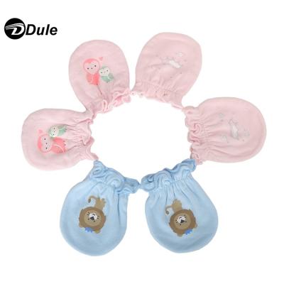 China 201903 Newborn Baby Cotton Gloves No Scratch Mittens For 0-6 Months Boys Girls 201903 for sale