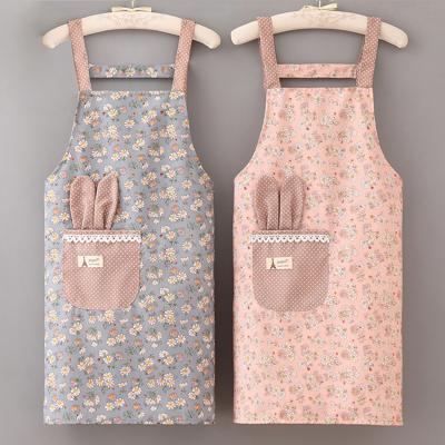 China Eco-friendly Waterproof Fashion canvas apron foreign air carrier home cooking oil and dirt resistant work clothes apron for sale