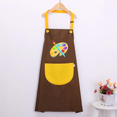 China Eco-friendly Waterproof Wholesale Promotion Kids Waterproof Art Paint Handwork Kids Painting Apron for sale