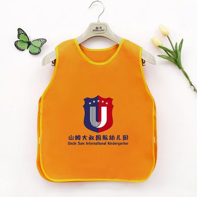 China Eco-friendly Waterproof Wholesale Promotion Kids Waterproof Art Paint Handwork Kids Painting Colorful Apron for sale