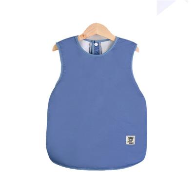 China Eco-friendly Waterproof Baby Cute Cartoon Waterproof Drooler Bibs Baby Feeding Sleeveless Bib Apron for sale