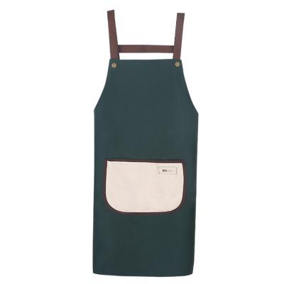 China Eco-friendly Waterproof Custom  logo adults apron PVC Hand  pocket apron protector kitchen apron for women for sale