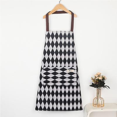 China Eco-friendly Waterproof Fashion home kitchen apron women 2023 new waterproof and oil-proof catering special cooking apron for sale