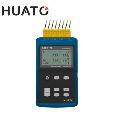 China Support K Type and S220-T8 Multi Type Thermocouple Probe Temperature Data Logger for sale