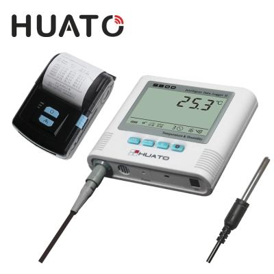 China Sound and light alarm function S500-EX temperature and humidity data logger with external 3 meter cable for sale