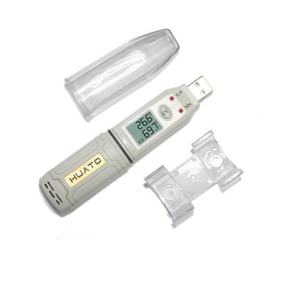 China Dustproof And Waterproof Cold Room USB Electronics Digital Temperature And Humidity Data Logger - HE174 125mm*28mm*22mm for sale