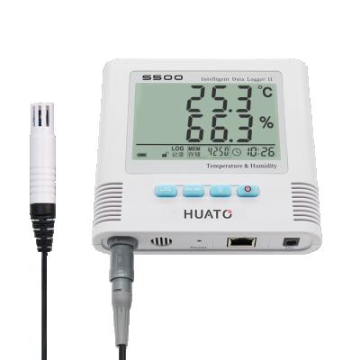 China GSM S500-EX-RJ45 Factory / Laboratories Temperature Alert System Temperature and Humidity Data Logger with Max and Min Display Function for sale