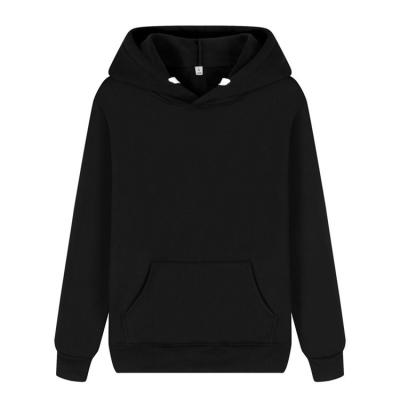 China Wholesale Men Anti-Shrink Blanket Pullover Heavy Black String Hoodies Hooded Sweatshirt With Front Pocket for sale