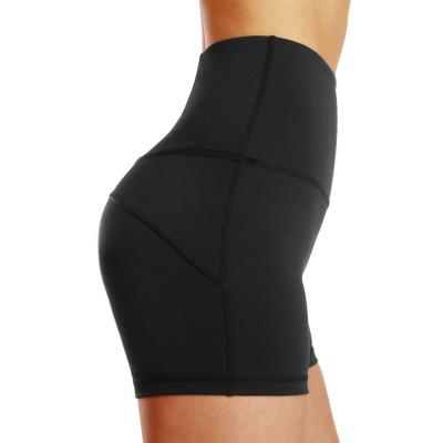 China 2018 Summer Women Antibacterial Hot Selling Sportswear Compression Leggings Running High Waist Compression Yoga Shorts Short Pants for sale