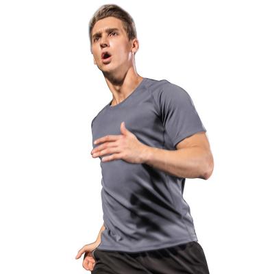 China Antibacterial Mens Crewneck Gym Training Workout T-shirt Short Sleeve Activewear Top for sale