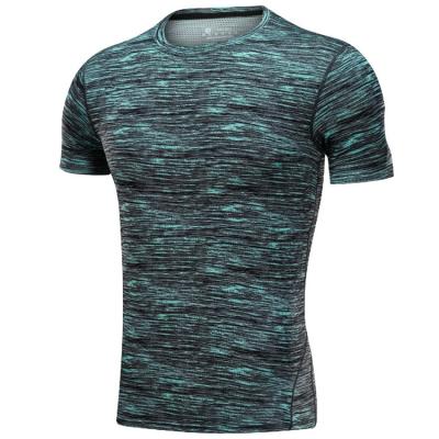 China Antibacterial Compression Shirts Men Cool Dry Short Sleeve T-Shirts Workout Base Layer Sport Shirts for sale