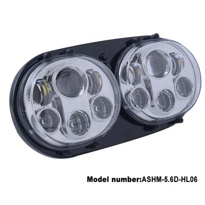 China aluminum housing & PC Lens Led Headlight Kit High Low Beam For Motorcycle LED Headlight - Road Glide 2004+ FLTR Models for sale