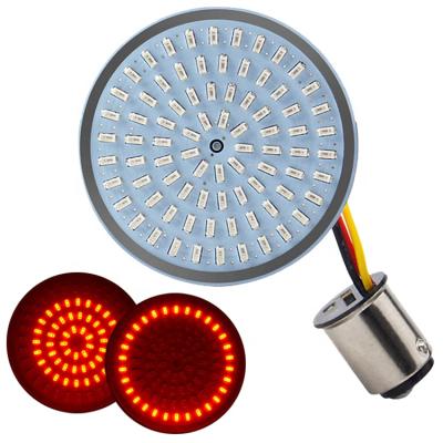 China Simple Fashion 2 Inch Bullet Design LED Front Rear Turn Signal Running Brake Light Kit For Harley Davidson Motorcycle And 4x4 Cars Off Road ATV for sale