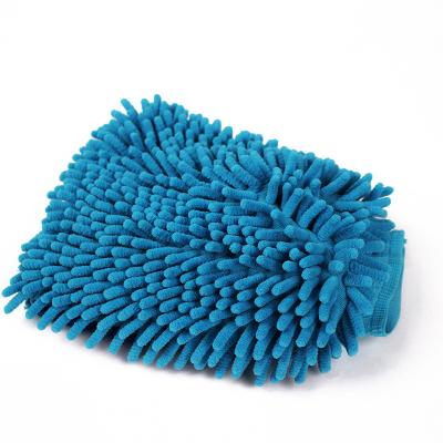 China Chenille Anthozoan Car Wash Gloves Topdrive Scratch Free Ultra Absorbent Microfiber Glove For Cars Chenille Microfiber Wash Mitt Car Wash Tool Wash for sale