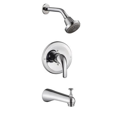 China Hot Type Brass Shower Set Wall Mounted Wall Mounted Mixer Taps Modern Factory Sale Wind Shower Bath Tub Faucet for sale