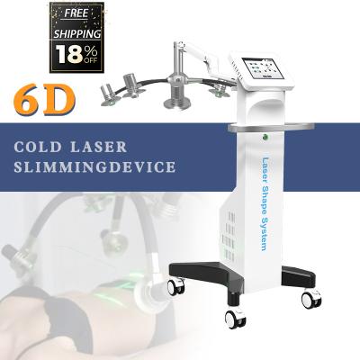 China Skin Tightening Multi 6 in 1 Slimming Machine Laser Slimming Machine Lipolaser 6D Slimming Machine for sale