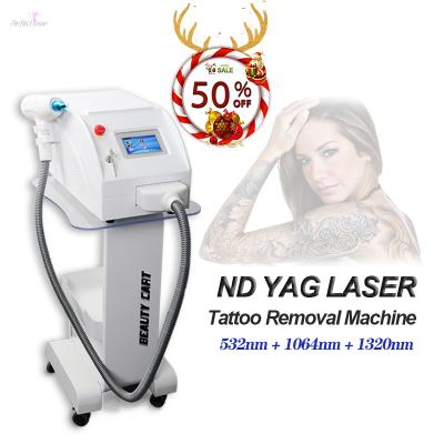 China Pigment Removal 2 Years Warranty Q Switched Tattoo Machine Tattoo Laser ND Yag Pigment Rejuvenation Skin Rejuvenation Removal for sale