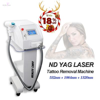 China Portable Dye Removal Machine CE Certified Fast Healing Not Damage From Permanent Skin Ndyag Laser Tattoo Removal for sale