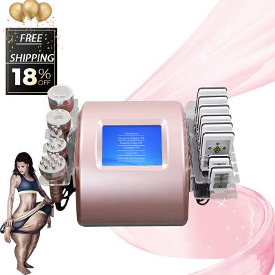 China High Cost Effective 40k Cavitation Weight Loss Slimming Machine 40k 6 in 1 New Cavitation RF Vacuum Slimming Machine for sale