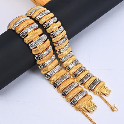 China FASHIONABLE wholesale high quality Italian gold jewelry link sorority bracelet women for sale