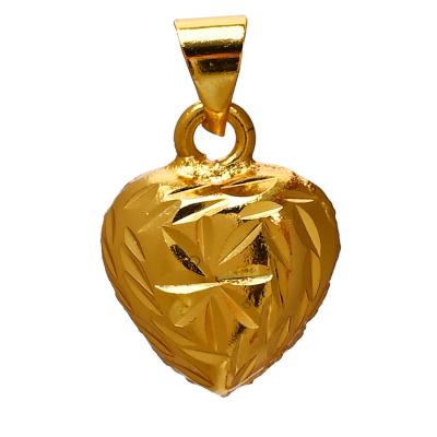 China IPG Technology Plating Lasts And Does Not Fade Wholesale Heart Cut Shape Pendant Necklace Charm Pendant Jewelry for sale