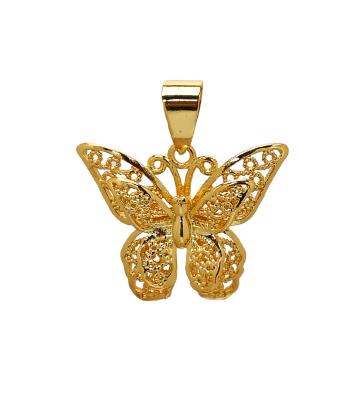 China IPG Technology Plating Lasts And Does Not Fade Wholesale Women's Jewelry Gold Butterfly Pendant Necklaces for sale